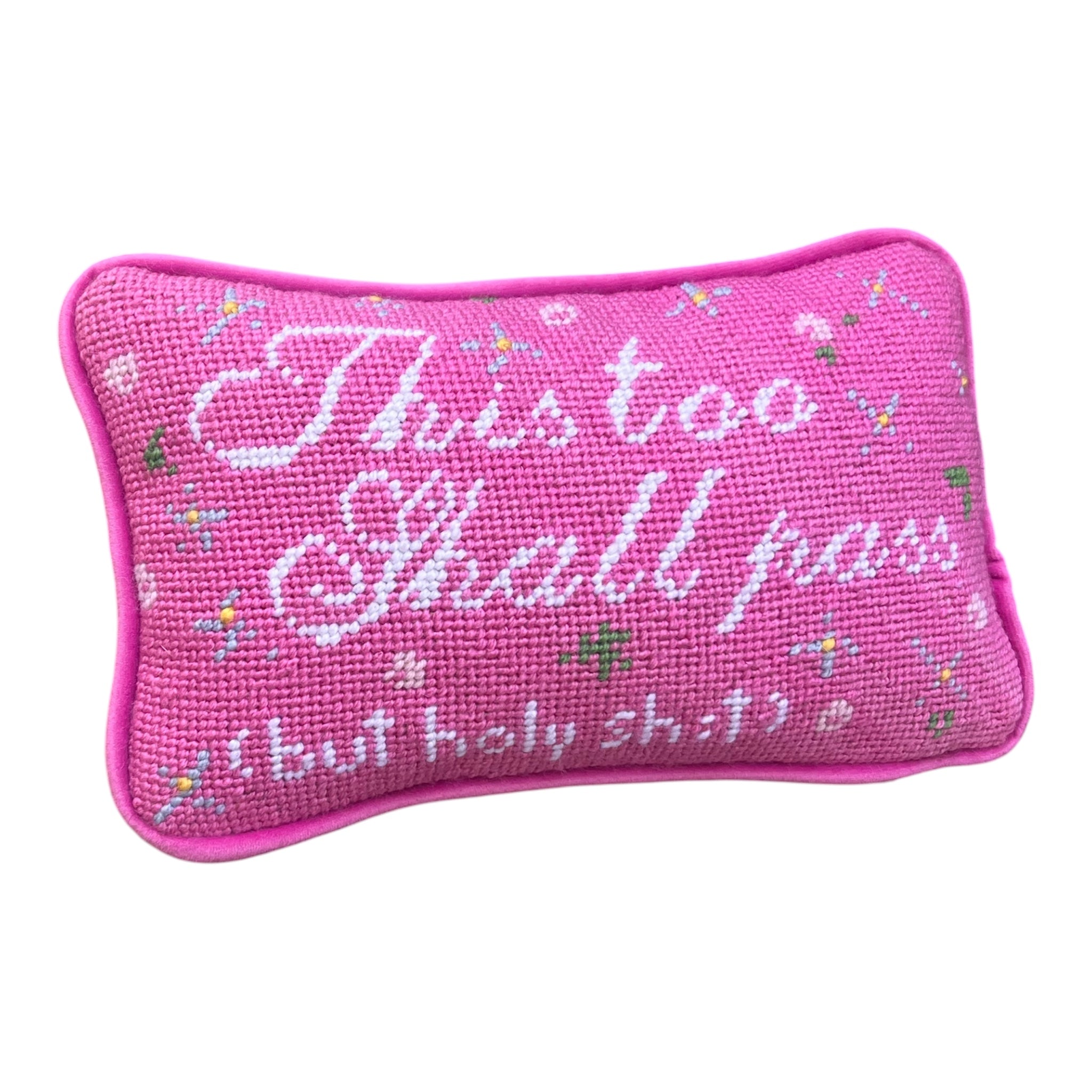 needlepoint THIS TOO SHALL PASS